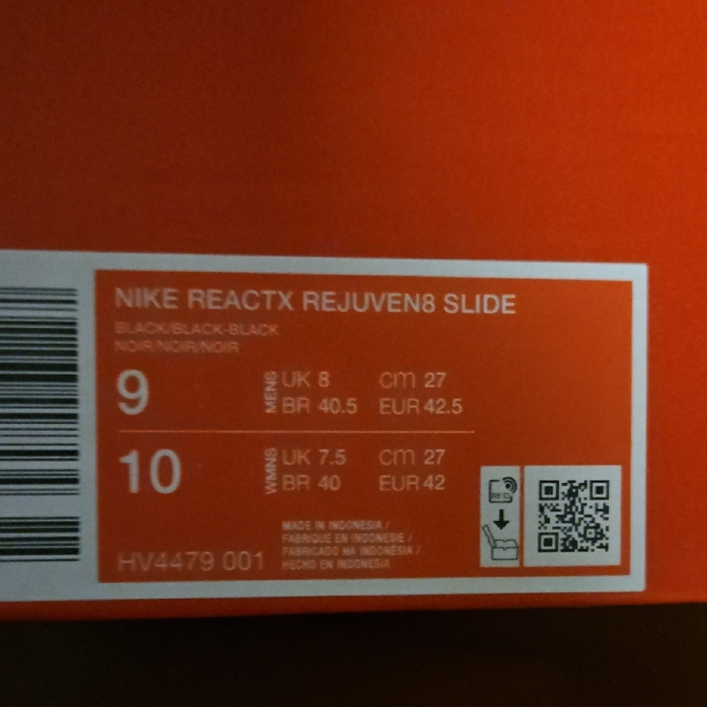 Nike Black Reactx Rejuven8 Slide Sandals - Picture 4 of 4